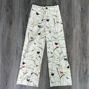 Anthropologie Maeve Collete Cropped Wide Leg Pant
